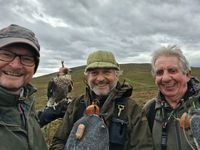 Dean, Gary and Alan - Grouse hawking Scotland 2023